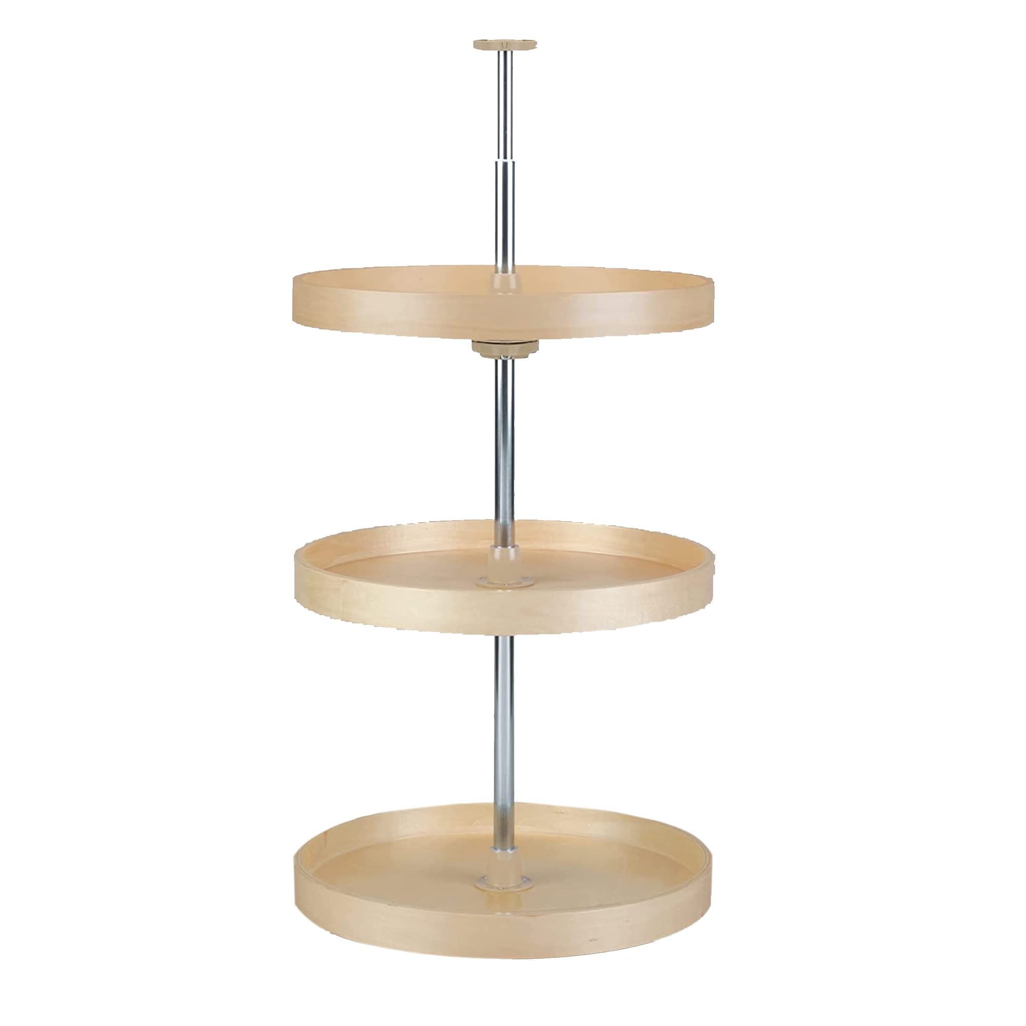 Lazy Daisy Banded Wood Full-Circle 3-Shelf Lazy Susans for 38" H Corner Wall Cabinets - Image 4