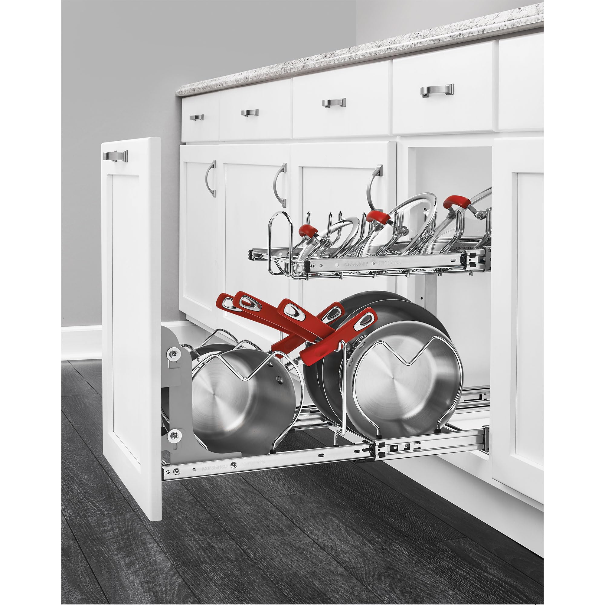 Rev-A-Shelf Cabinet Door Mount Kit for Kitchen Base Cabinet Organizers, Pullout Storage Shelves and Drawers, Trash Cans, 5WB-DMKIT - Image 8