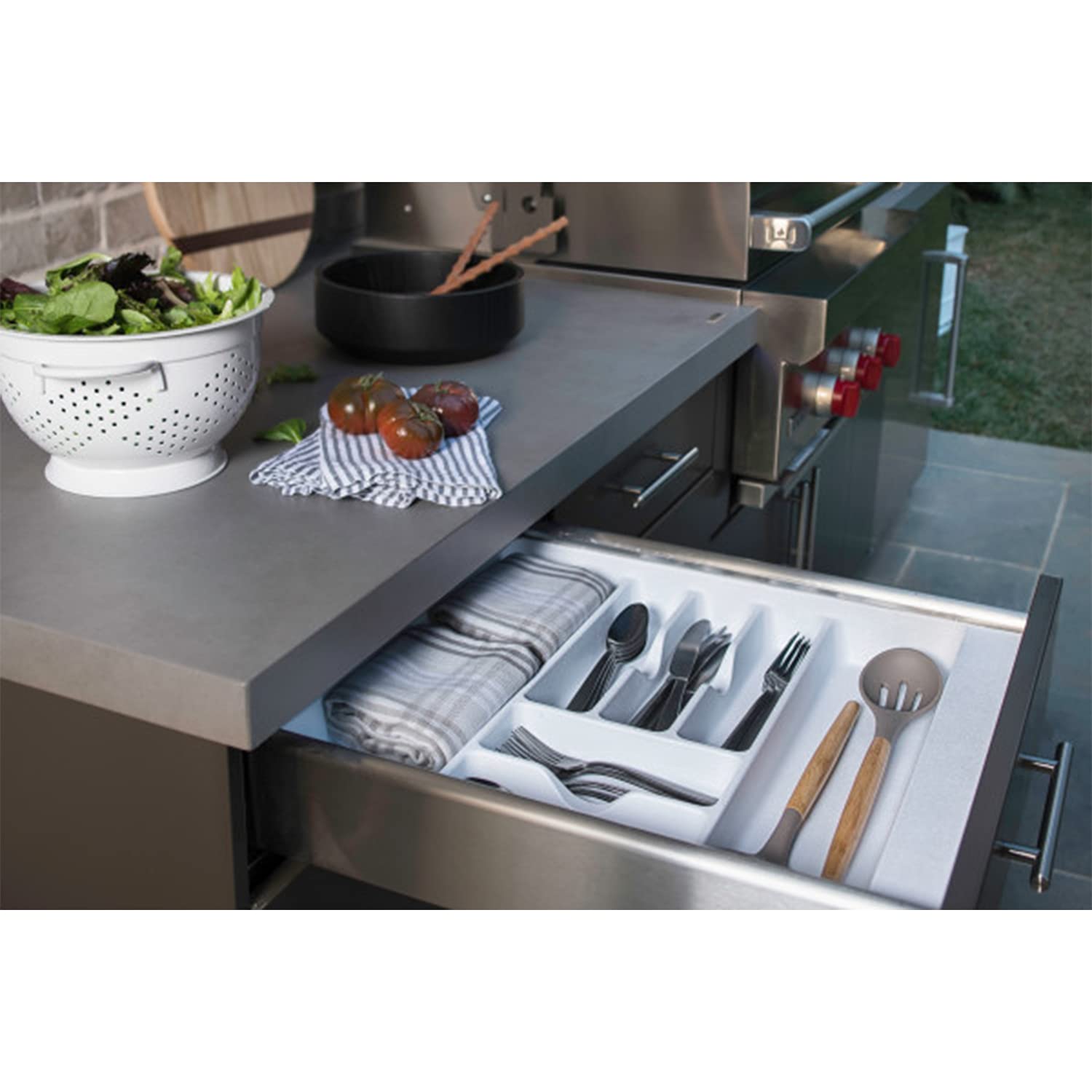 Rev-A-Shelf - CT-4W-52 - Extra Large White Cutlery Tray Drawer Insert - Image 3
