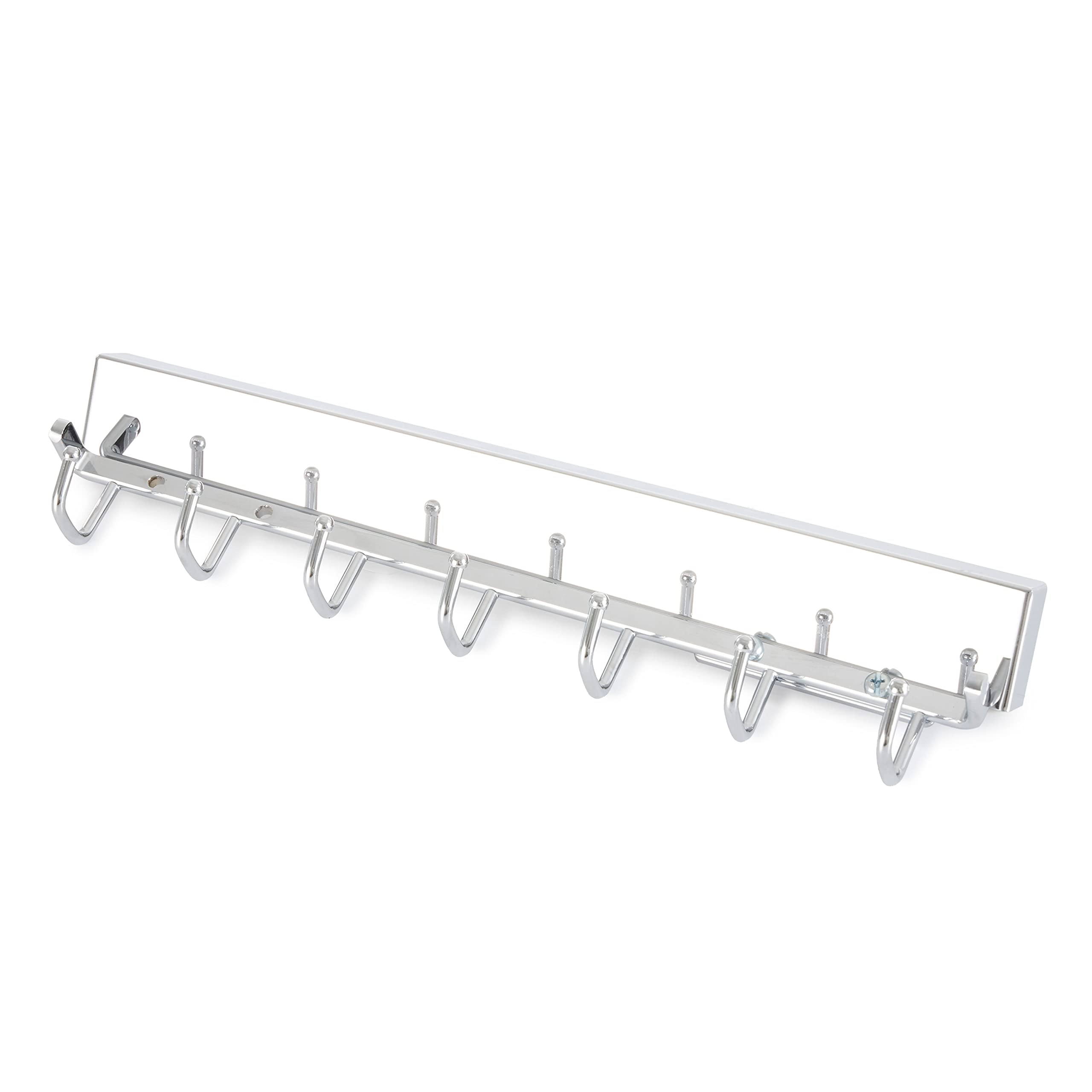 Rev-A-Shelf Sidelines 14" Pull Out Sliding Deluxe Belt, Scarf, Tie Accessory Organization Rack Holder Hanger with 7 Hooks, Chrome, CBRSL-14CR-1 - Image 4