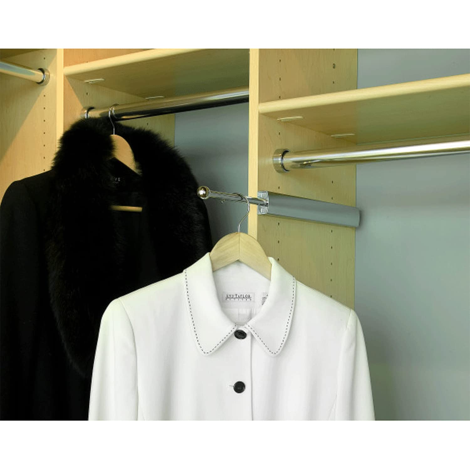 SIDELINES Pop Out Valet Rod For Custom Closet Systems - Image 3